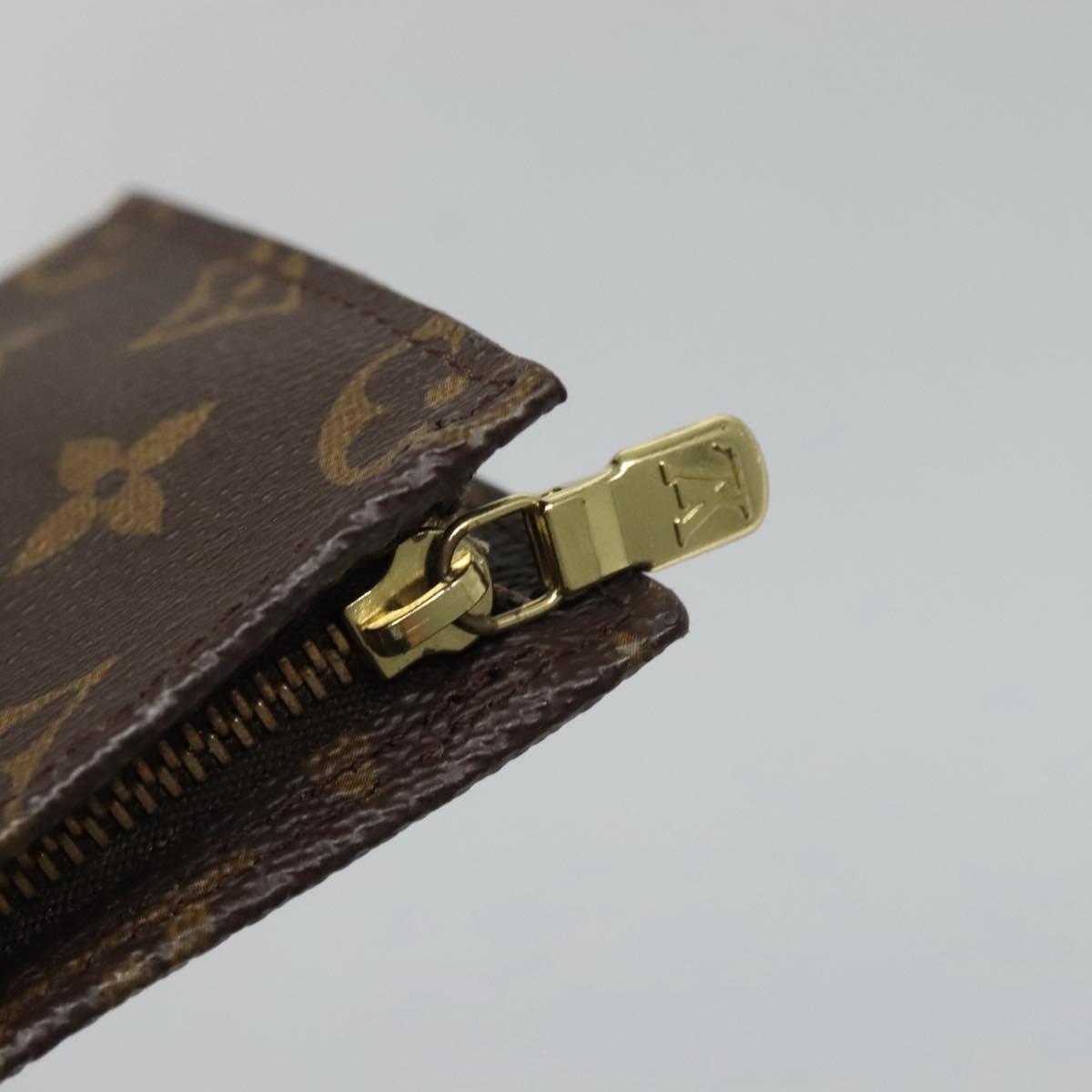 LOUIS VUITTON Monogram Bucket PM Accessory Pouch LV Auth sw1163