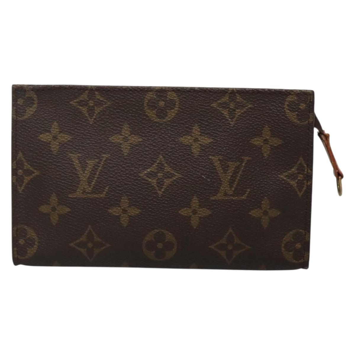 LOUIS VUITTON Monogram Bucket PM Accessory Pouch LV Auth sw1163