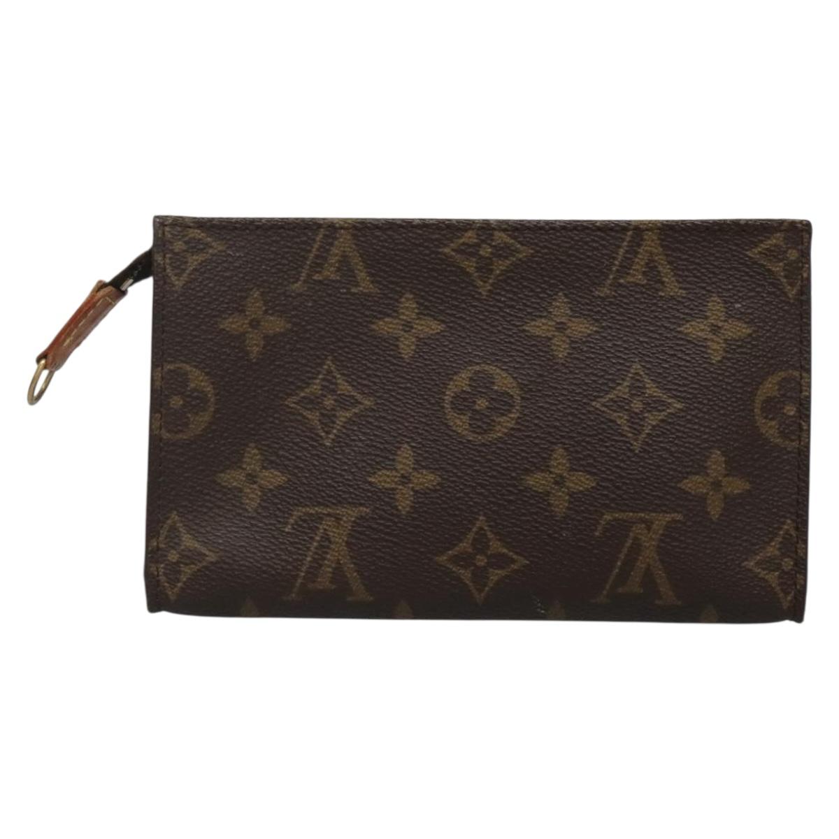 LOUIS VUITTON Monogram Bucket PM Accessory Pouch LV Auth sw1163