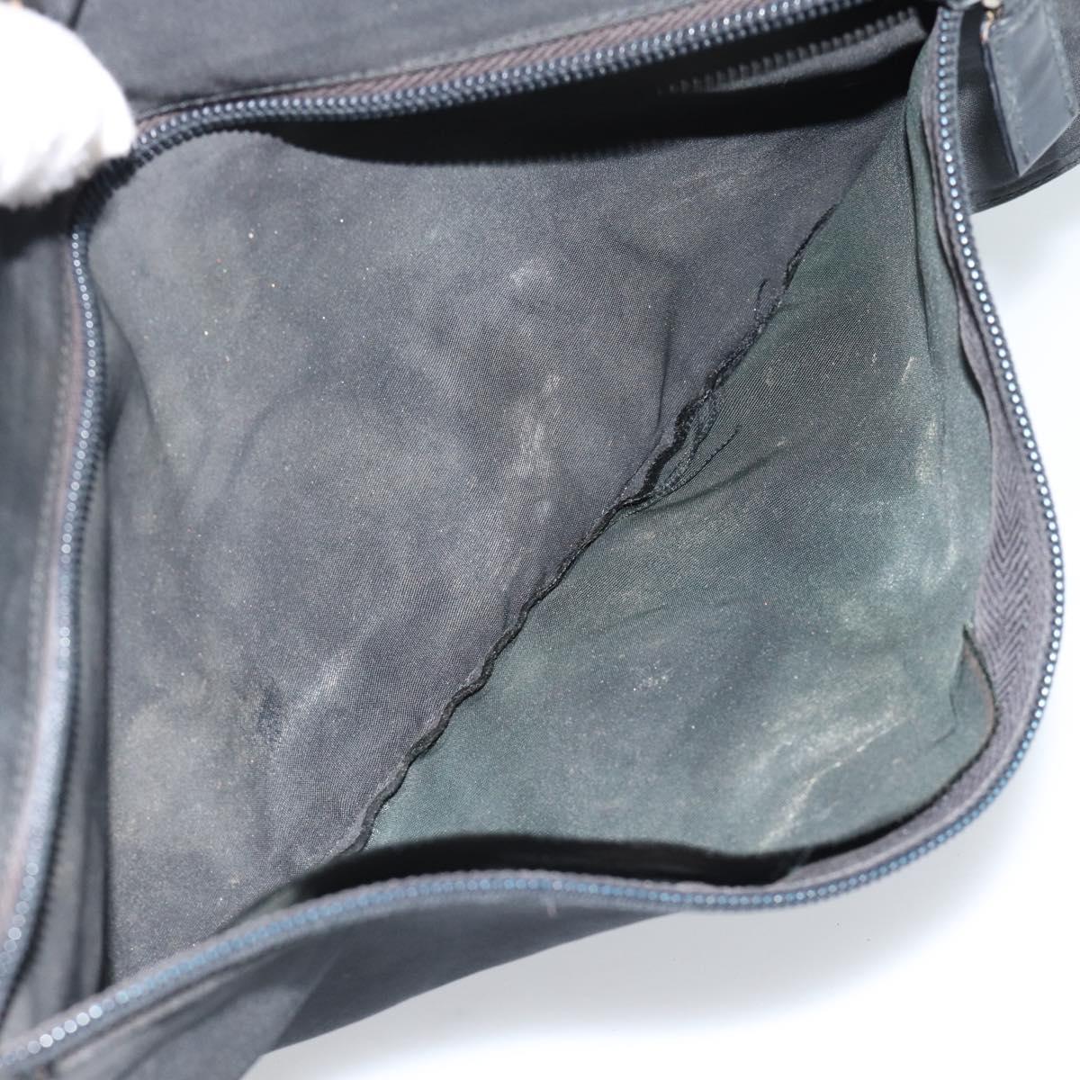 PRADA Shoulder Bag Nylon Black Silver Auth sw1204