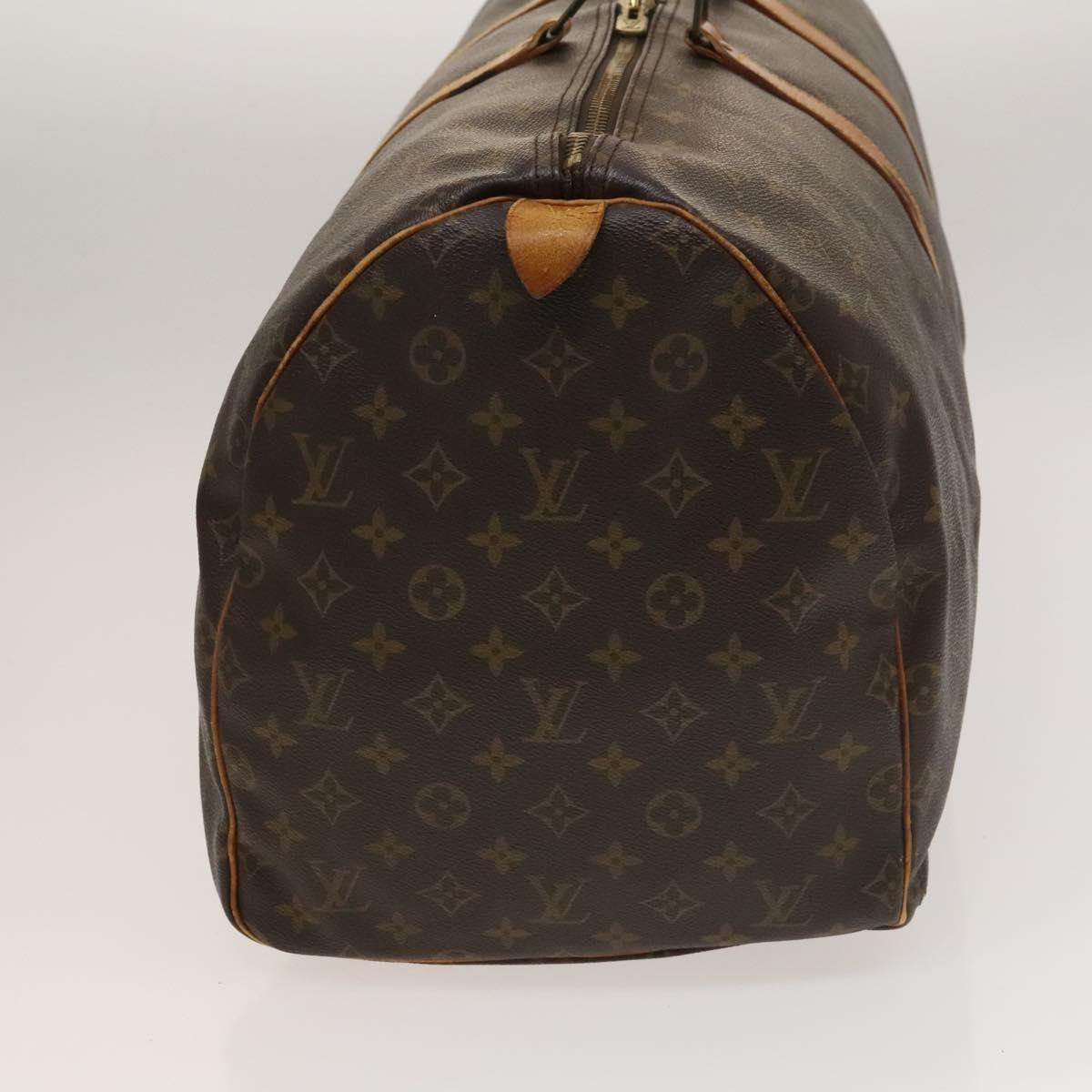 LOUIS VUITTON Monogram Keepall 55 Boston Bag M41424 LV Auth sw1207