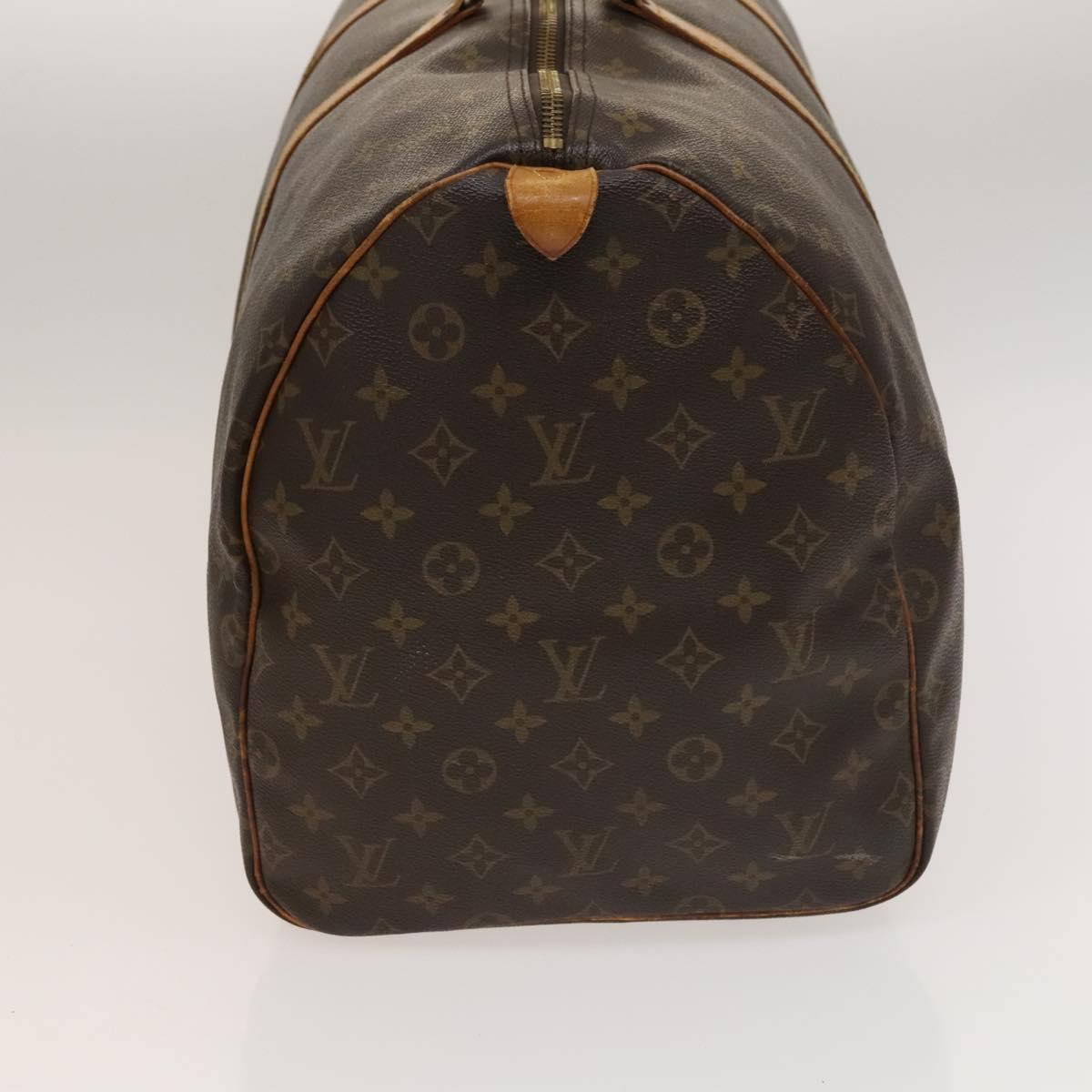 LOUIS VUITTON Monogram Keepall 55 Boston Bag M41424 LV Auth sw1207