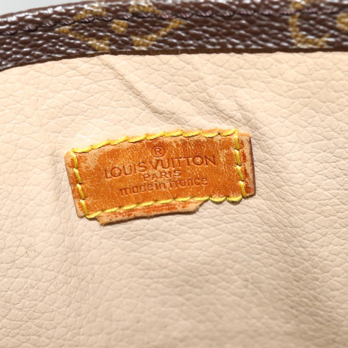 LOUIS VUITTON Monogram Sac Plat Hand Bag M51140 LV Auth sw1208