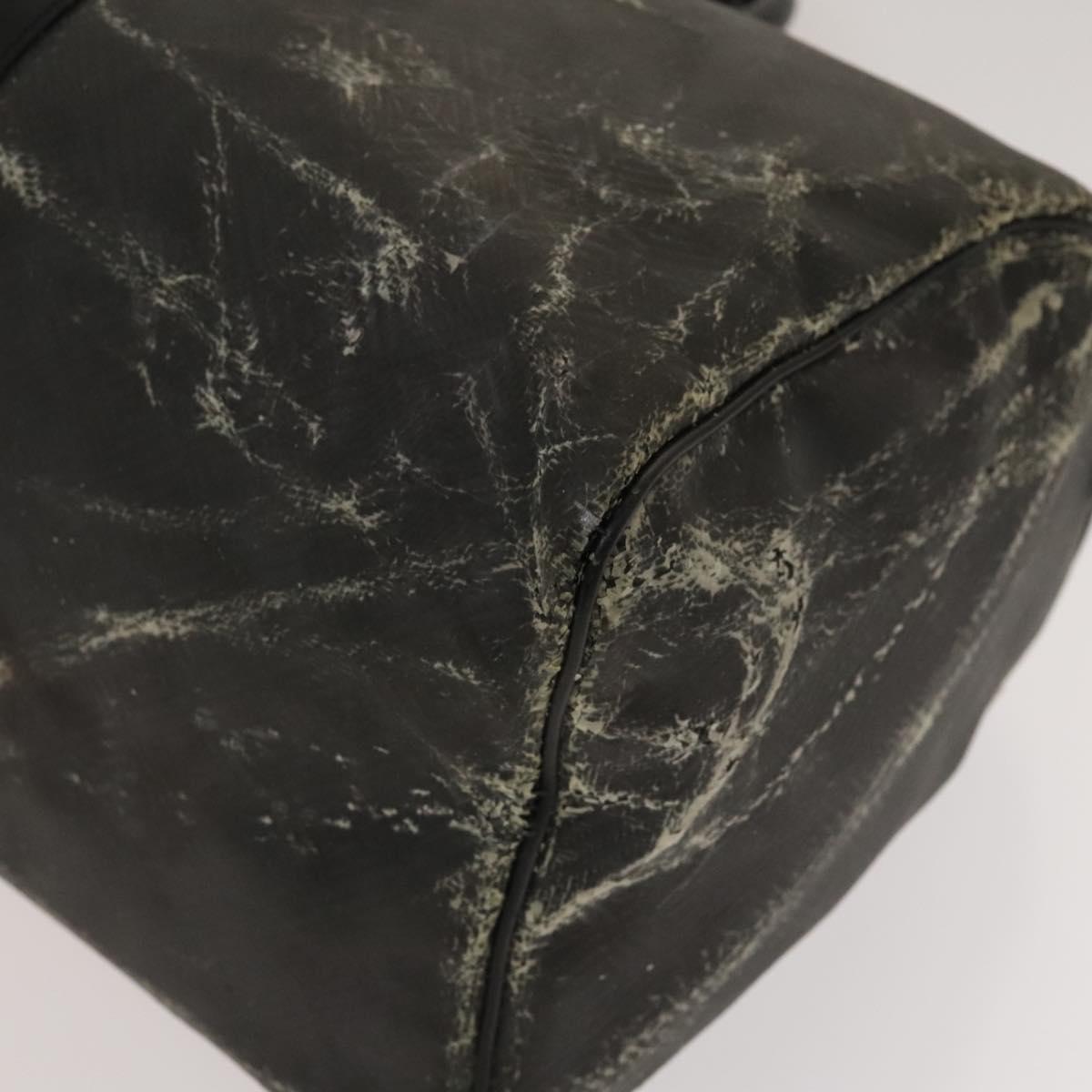 LOUIS VUITTON Damier Carbon Keepall 45 Boston Bag Black N41415 LV Auth sw1210