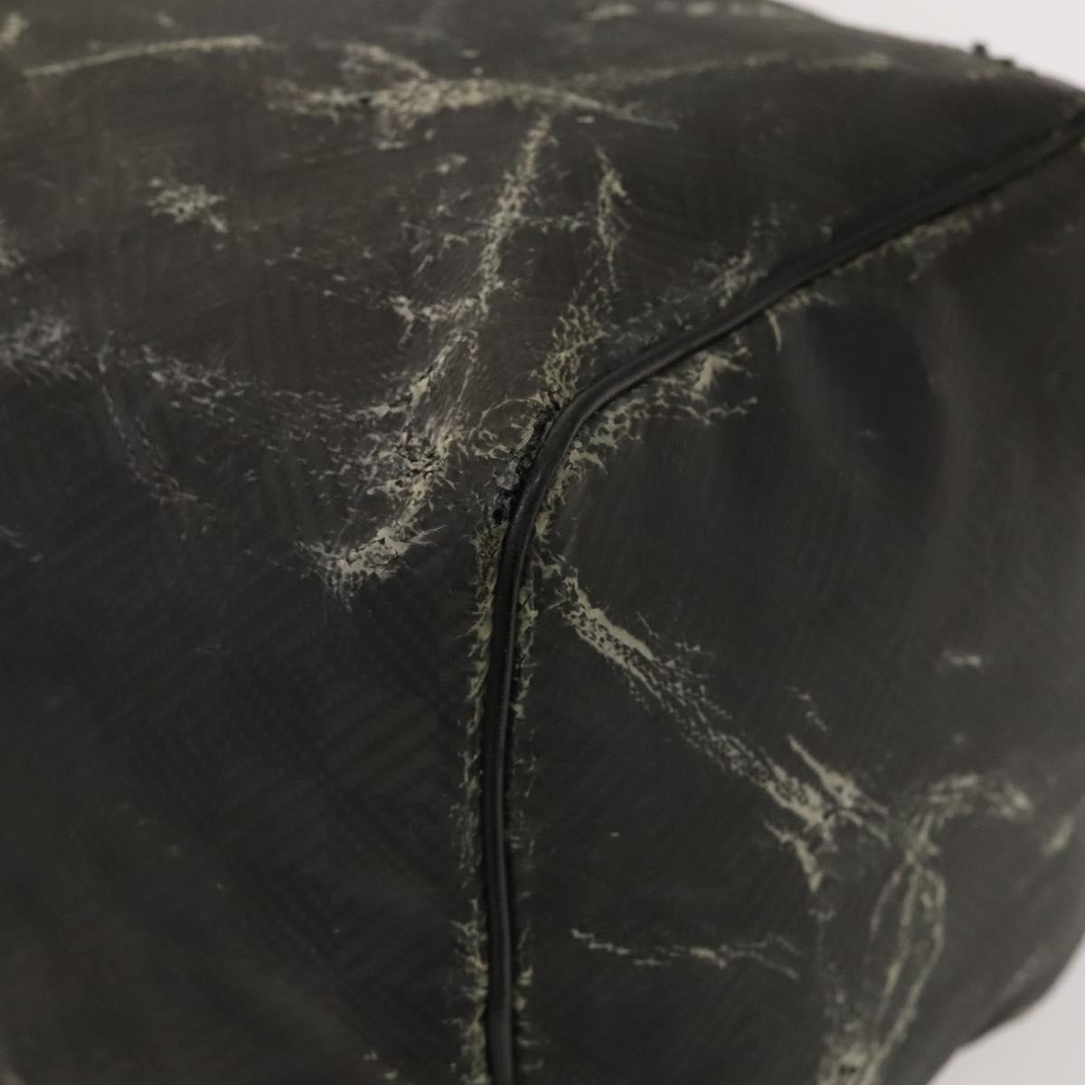 LOUIS VUITTON Damier Carbon Keepall 45 Boston Bag Black N41415 LV Auth sw1210