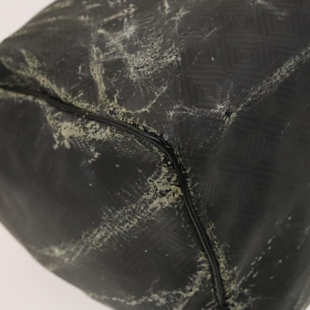 LOUIS VUITTON Damier Carbon Keepall 45 Boston Bag Black N41415 LV Auth sw1210