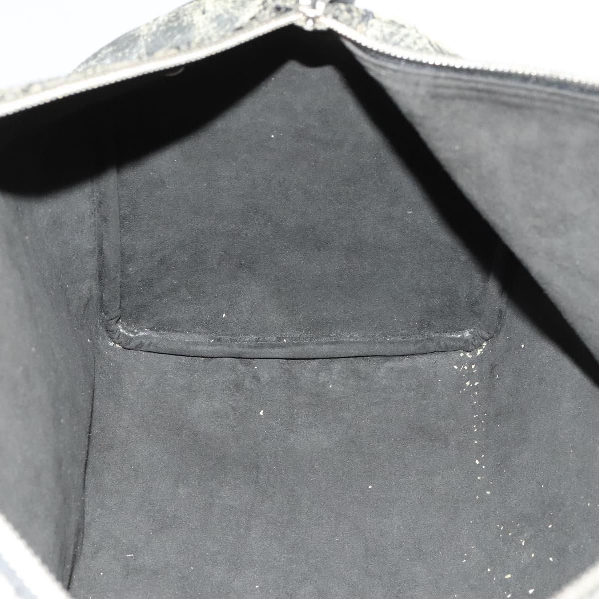 LOUIS VUITTON Damier Carbon Keepall 45 Boston Bag Black N41415 LV Auth sw1210