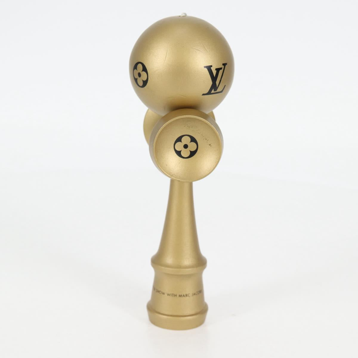 LOUIS VUITTON LV VIP Exclusive Kendama 3 Pieces Gold LV Auth sw1212SM