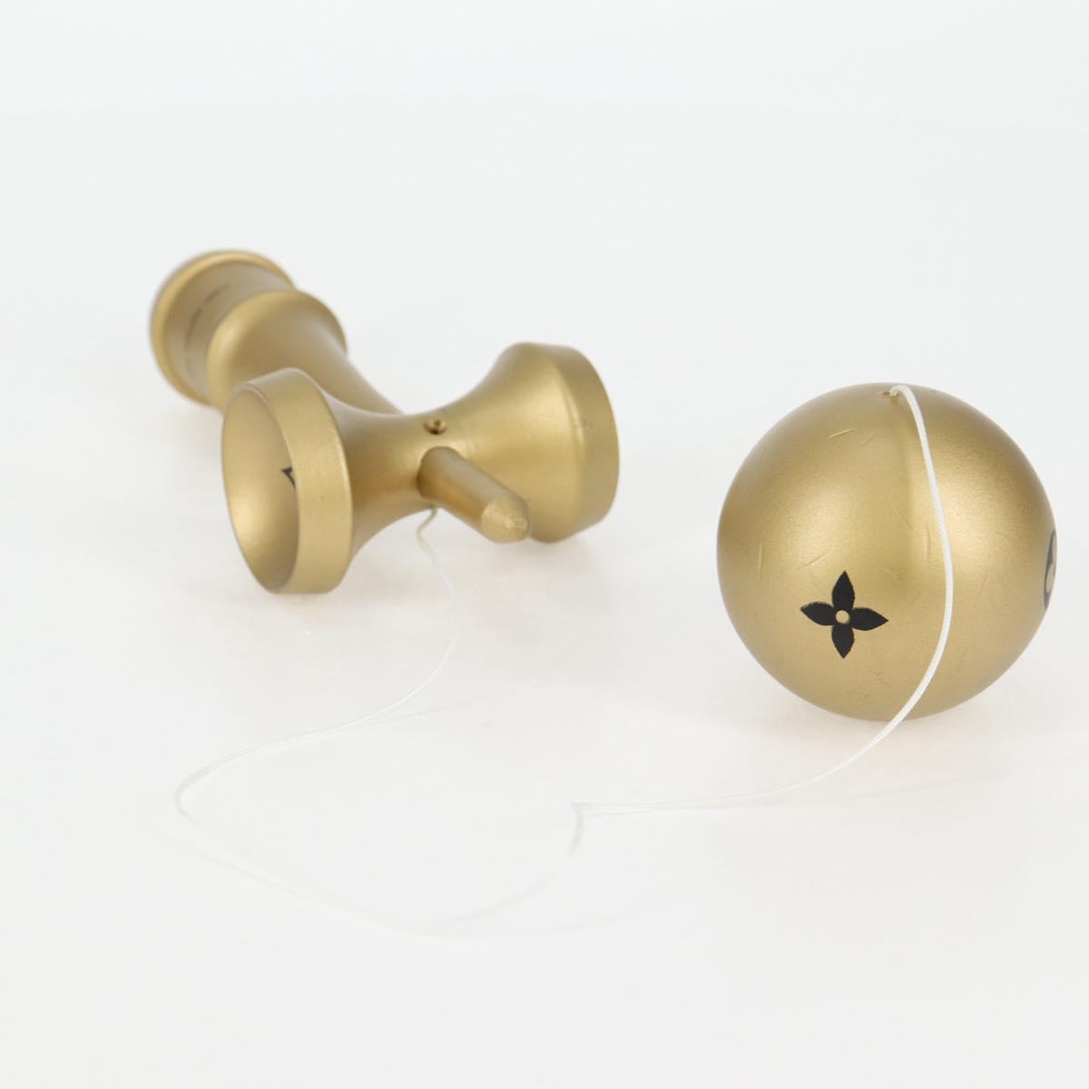 LOUIS VUITTON LV VIP Exclusive Kendama 3 Pieces Gold LV Auth sw1212SM