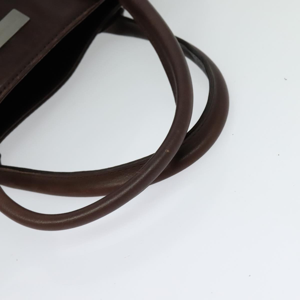 BURBERRY Nova Check Hand Bag Canvas 2way Beige Auth sw128