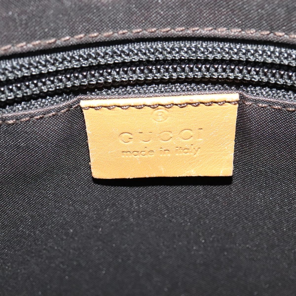 GUCCI GG Canvas Sherry Line Tote Bag Beige Silver 019 0402 1705 Auth sw1310