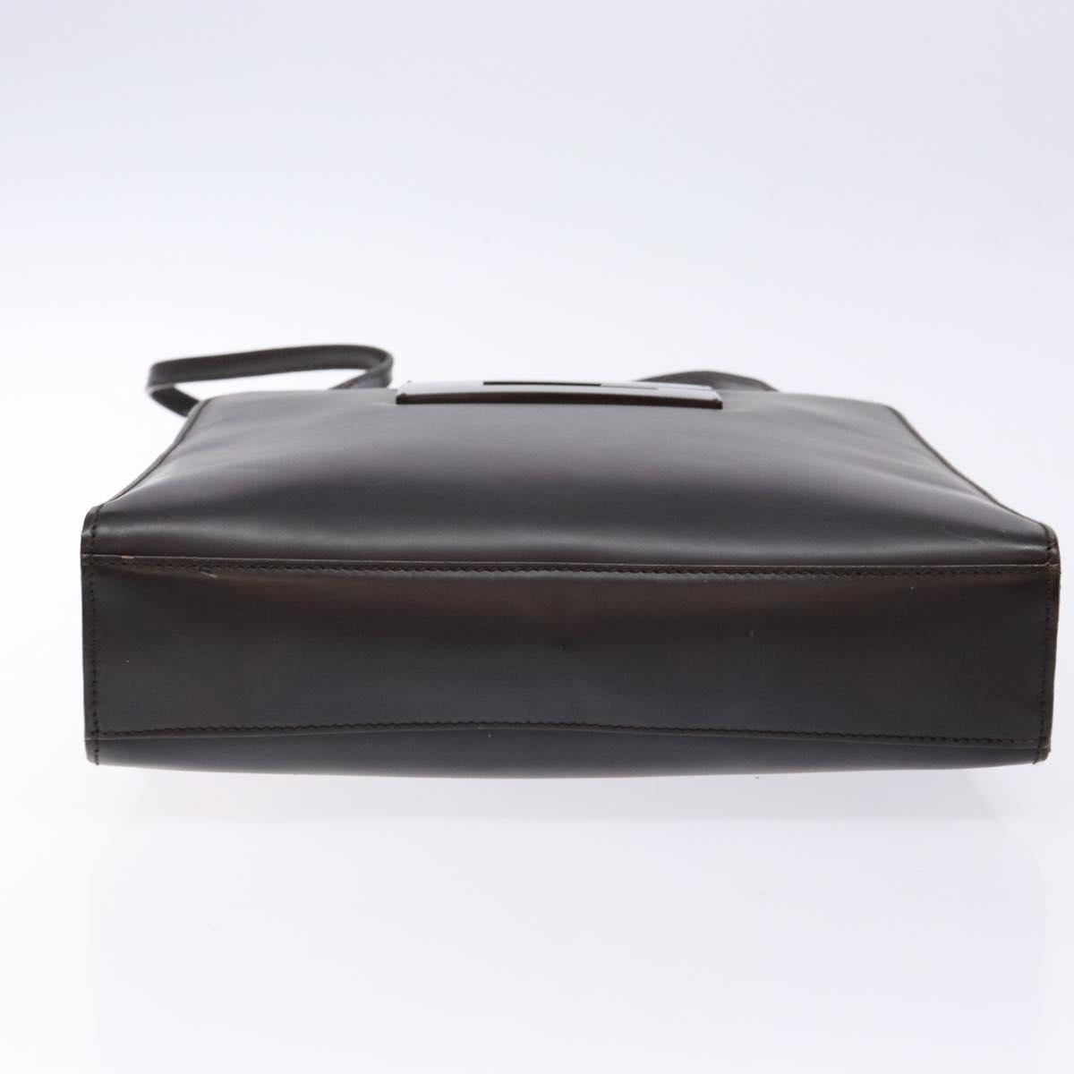 GUCCI Shoulder Bag Patent leather Dark Brown 002 1007 Auth sw1317