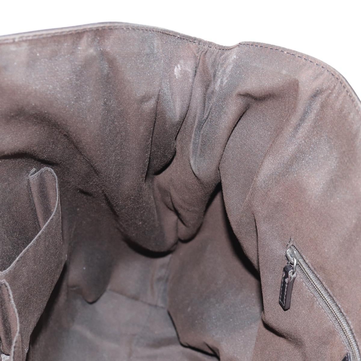 GUCCI Shoulder Bag Leather Black Silver 257290 Auth sw1329