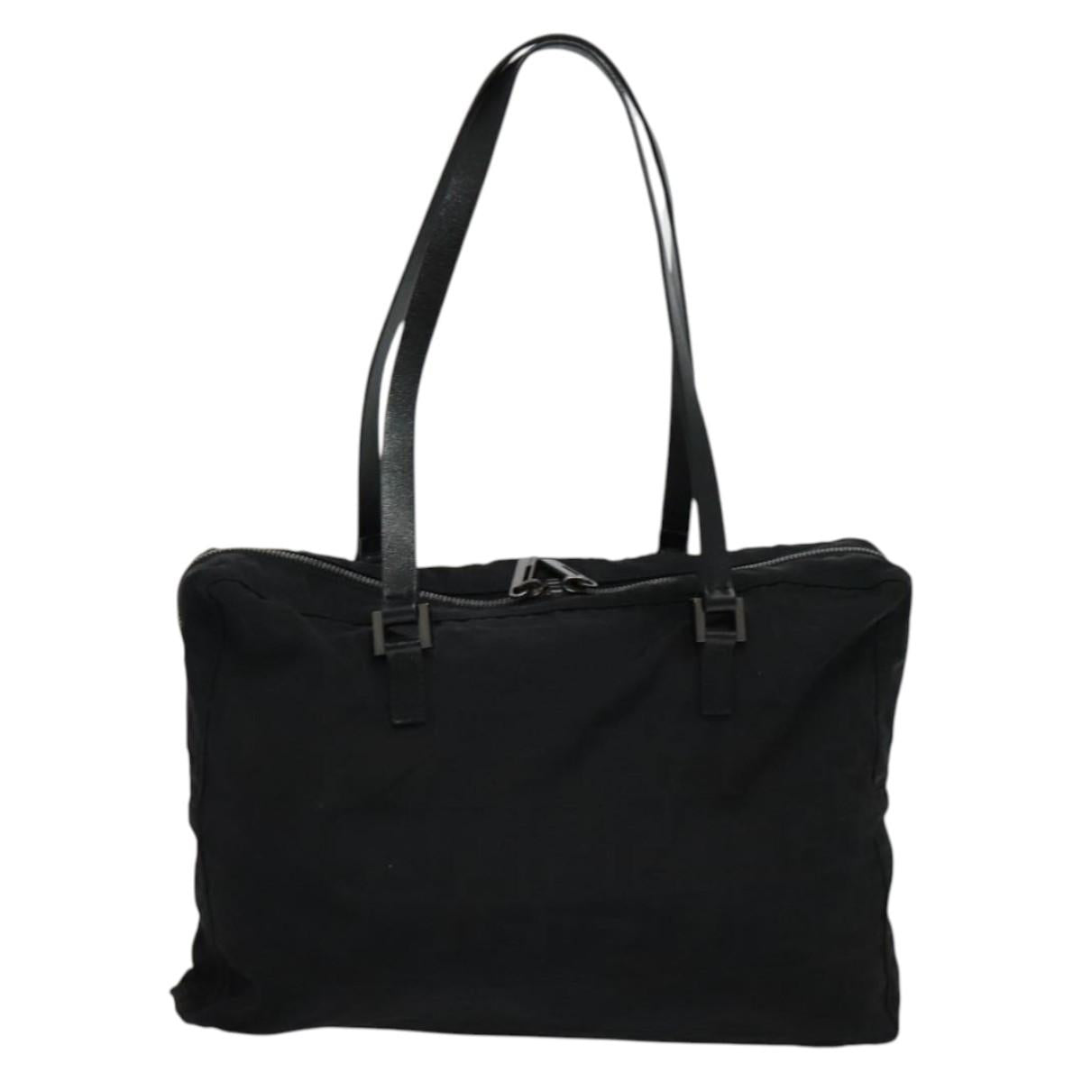 FENDI Zucca Canvas Tote Bag Black Auth sw1345