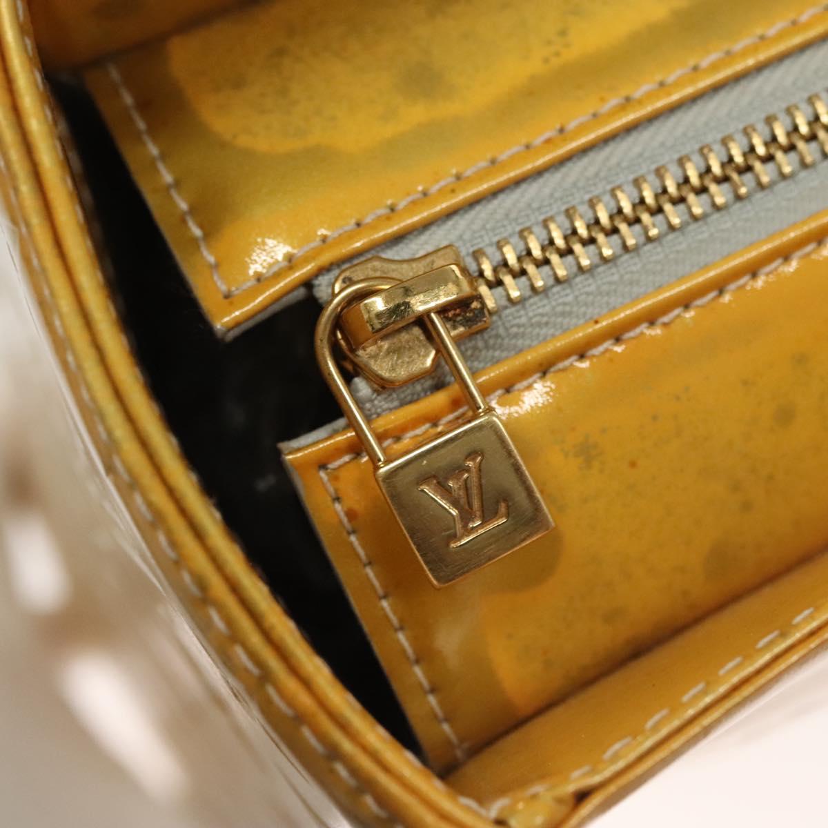 LOUIS VUITTON Monogram Vernis Columbus Tote Bag Gris M91028 LV Auth sw1346