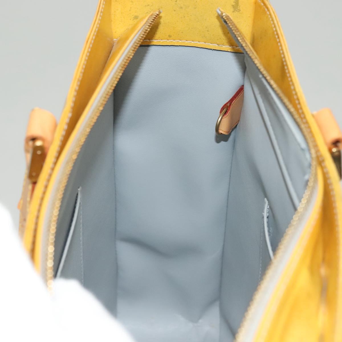 LOUIS VUITTON Monogram Vernis Columbus Tote Bag Gris M91028 LV Auth sw1346