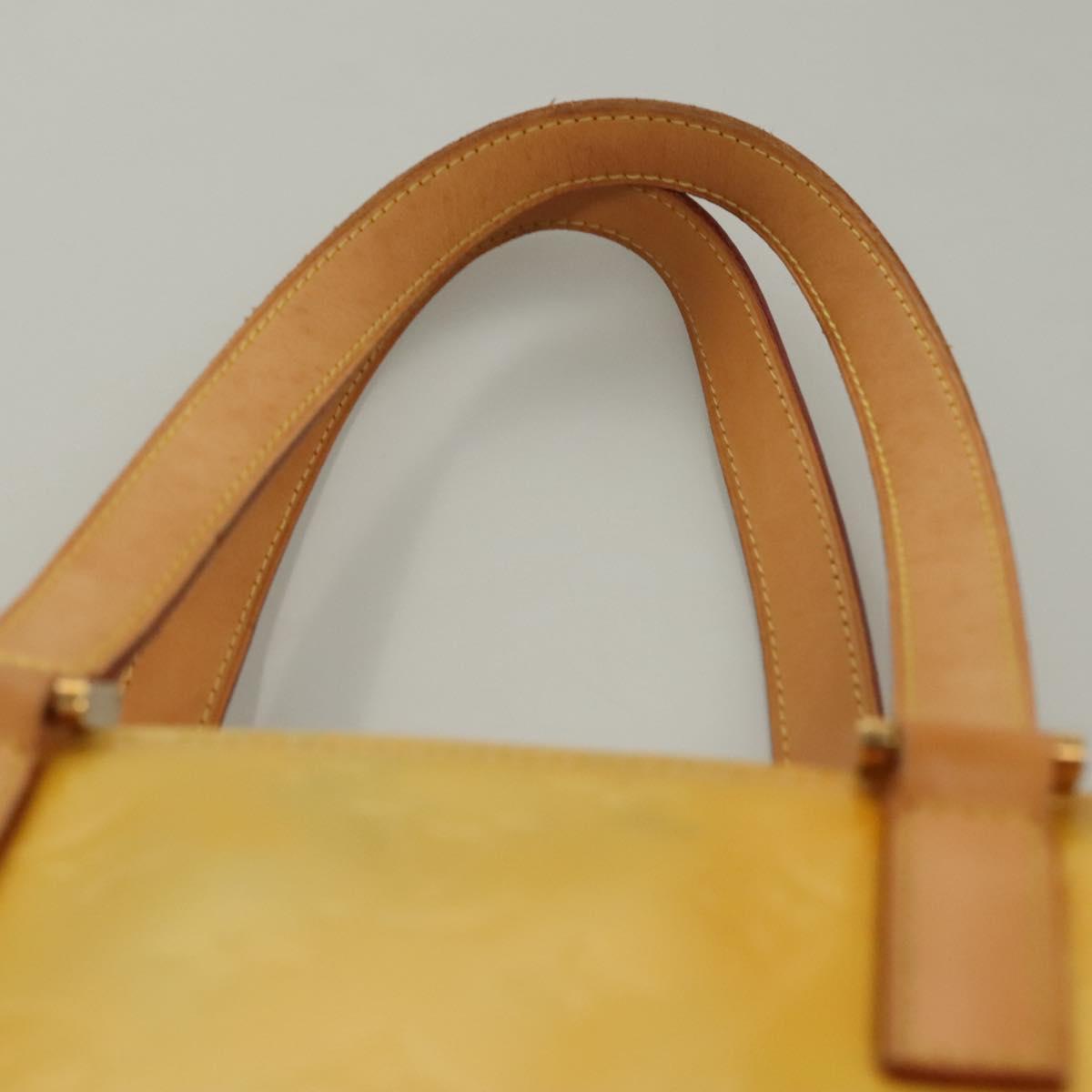 LOUIS VUITTON Monogram Vernis Columbus Tote Bag Gris M91028 LV Auth sw1346