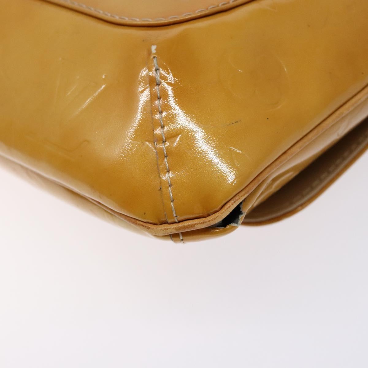 LOUIS VUITTON Monogram Vernis Thompson Street Bag Beige M91301 LV Auth sw1349