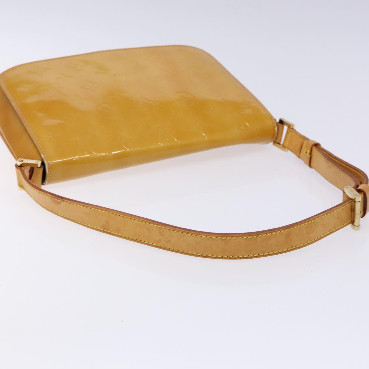 LOUIS VUITTON Monogram Vernis Thompson Street Bag Beige M91301 LV Auth sw1349
