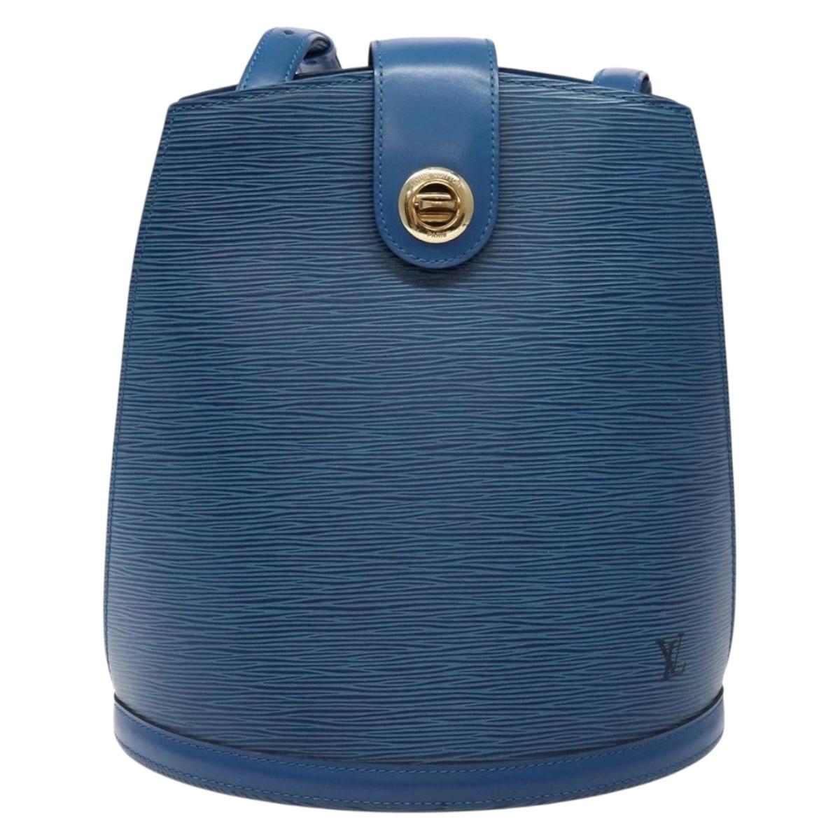 LOUIS VUITTON Epi Cluny Shoulder Bag Blue M52255 LV Auth sw1350