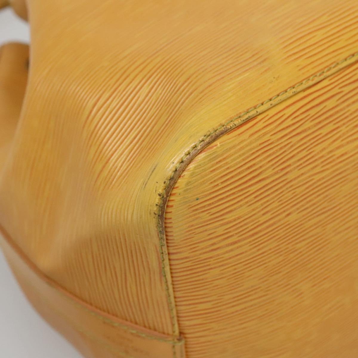LOUIS VUITTON Epi Petit Noe Shoulder Bag Yellow M44109 LV Auth sw1355