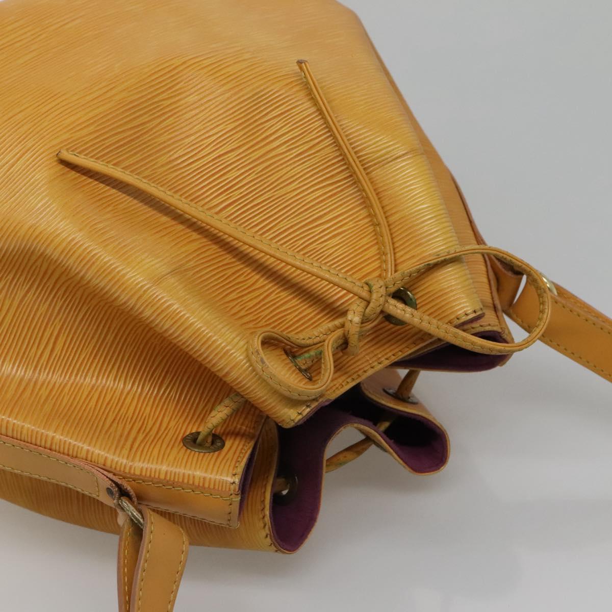 LOUIS VUITTON Epi Petit Noe Shoulder Bag Yellow M44109 LV Auth sw1355