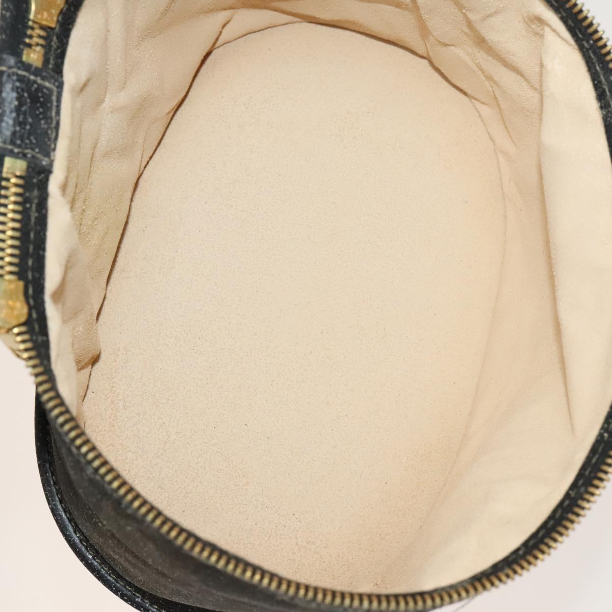 FENDI Pecan Hand Bag Nylon Canvas 5Set Black Brown Auth sw1363