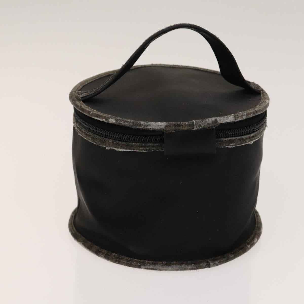FENDI Pecan Hand Bag Nylon Canvas 5Set Black Brown Auth sw1363