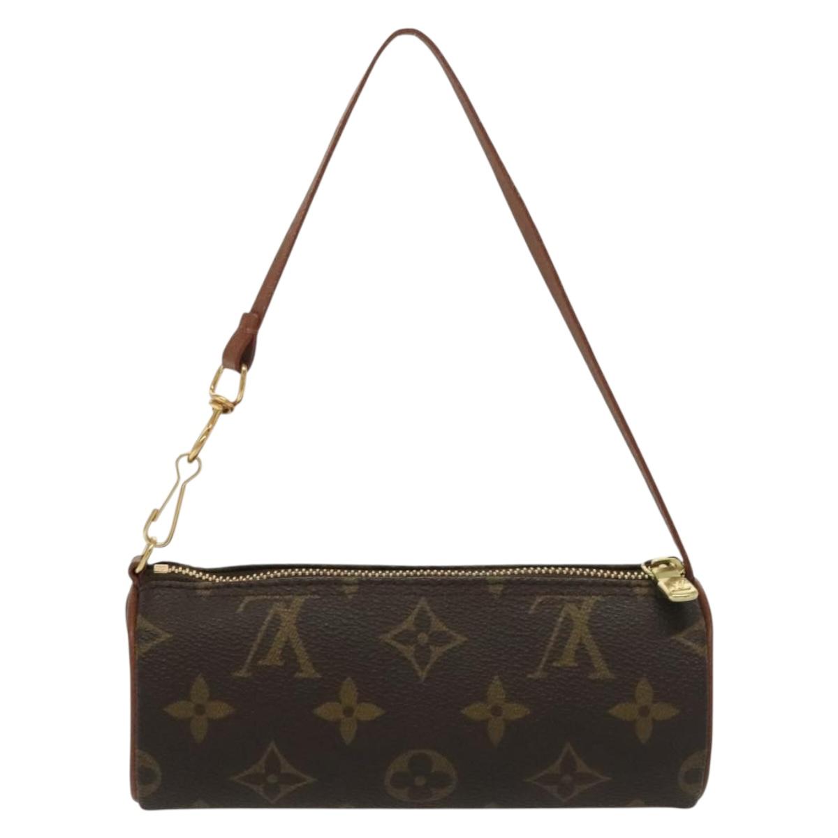 LOUIS VUITTON Monogram Papillon Pouch LV Auth sw1364
