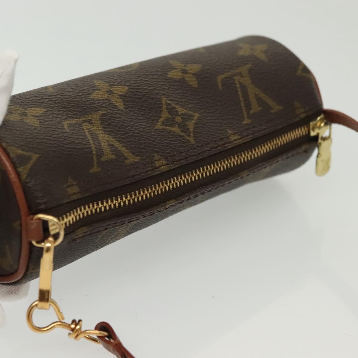 LOUIS VUITTON Monogram Papillon Pouch LV Auth sw1364