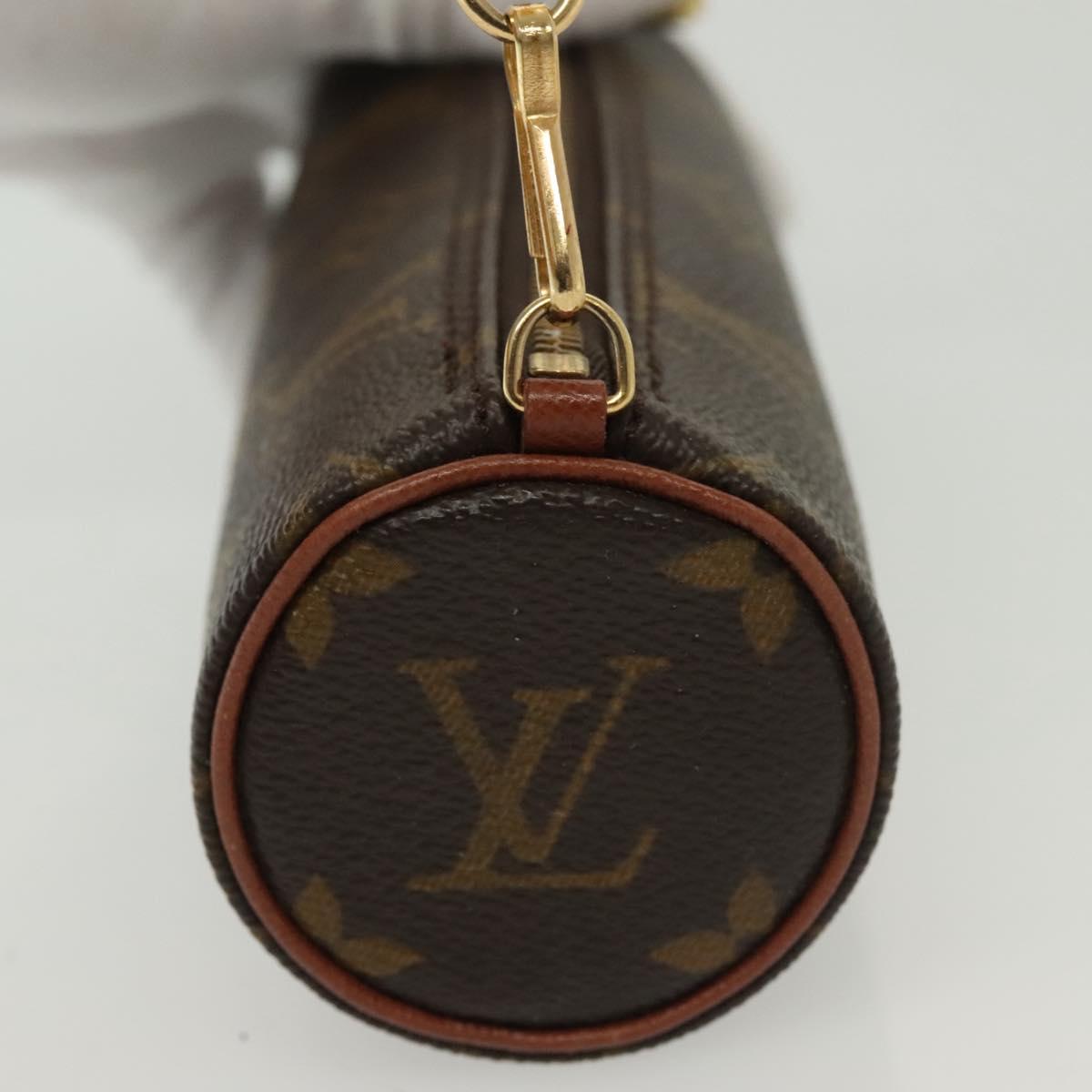 LOUIS VUITTON Monogram Papillon Pouch LV Auth sw1366