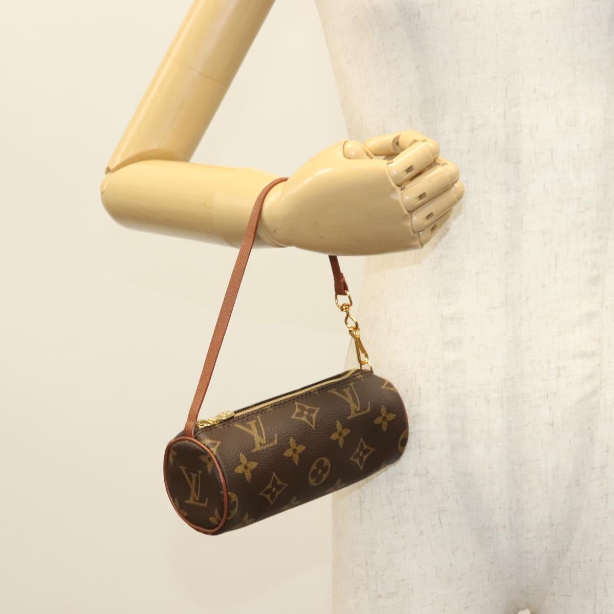 LOUIS VUITTON Monogram Papillon Pouch LV Auth sw1369