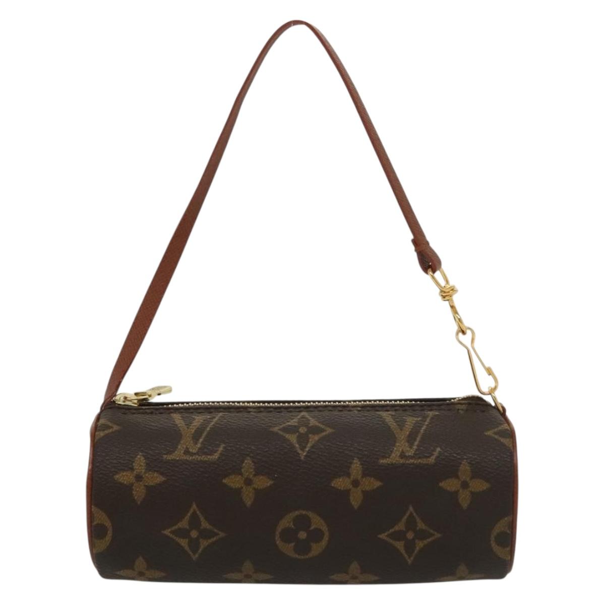 LOUIS VUITTON Monogram Papillon Pouch LV Auth sw1369