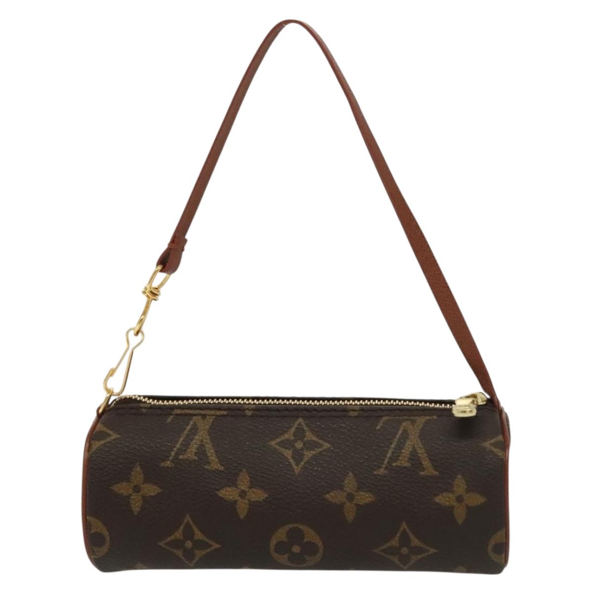 LOUIS VUITTON Monogram Papillon Pouch LV Auth sw1369