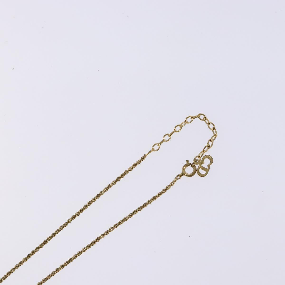 Christian Dior Necklace metal Gold Auth sw1371