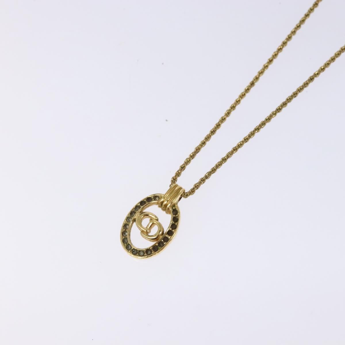 Christian Dior Necklace metal Gold Auth sw1371