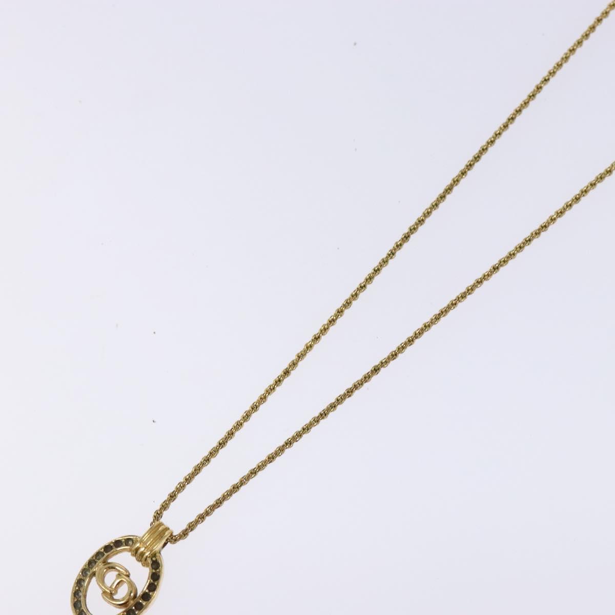 Christian Dior Necklace metal Gold Auth sw1371