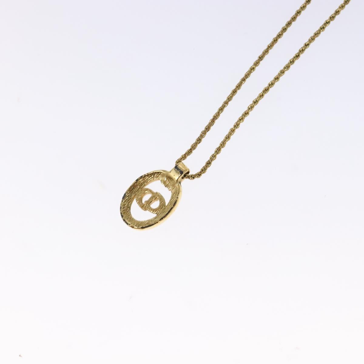 Christian Dior Necklace metal Gold Auth sw1371