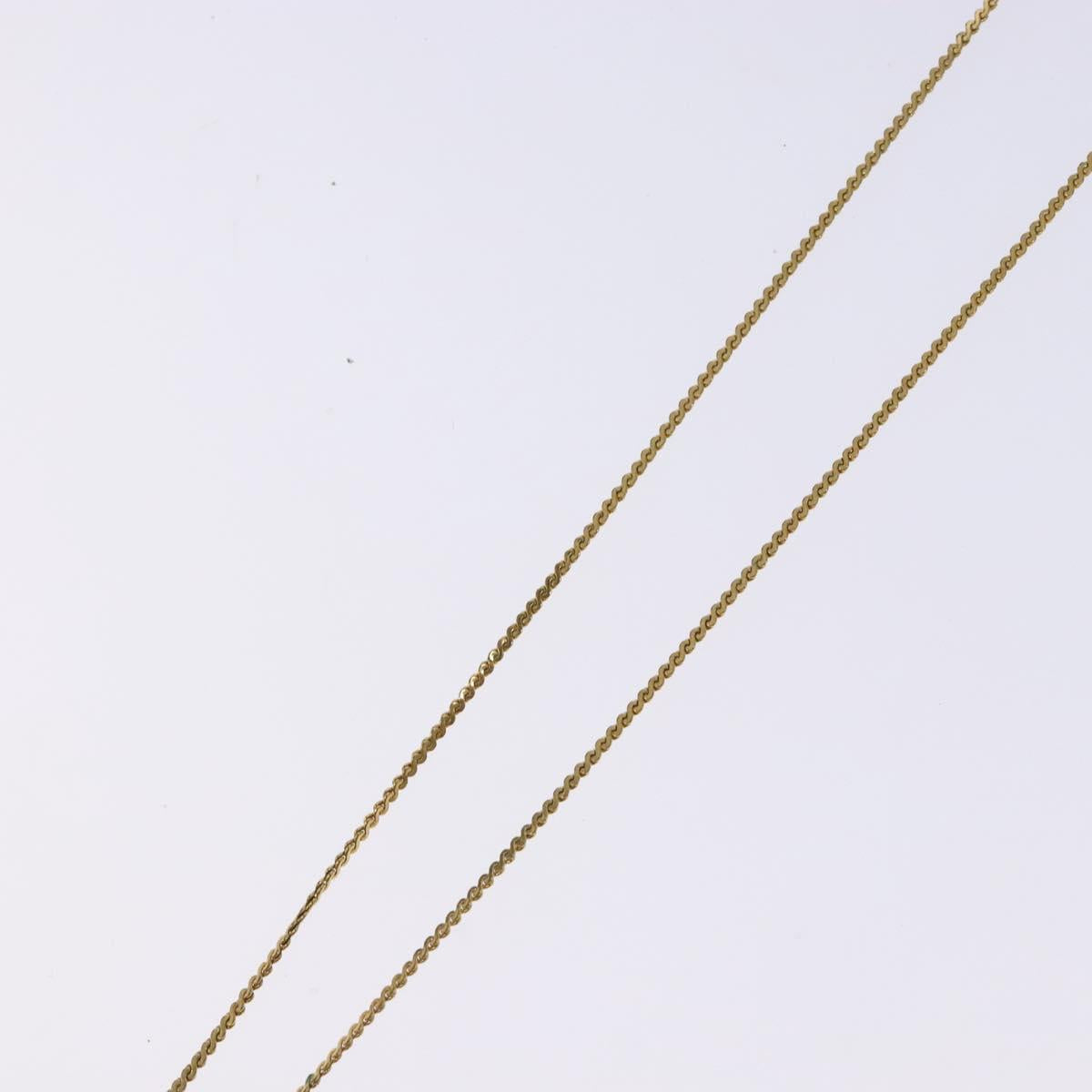 Christian Dior Necklace metal Gold Auth sw1372