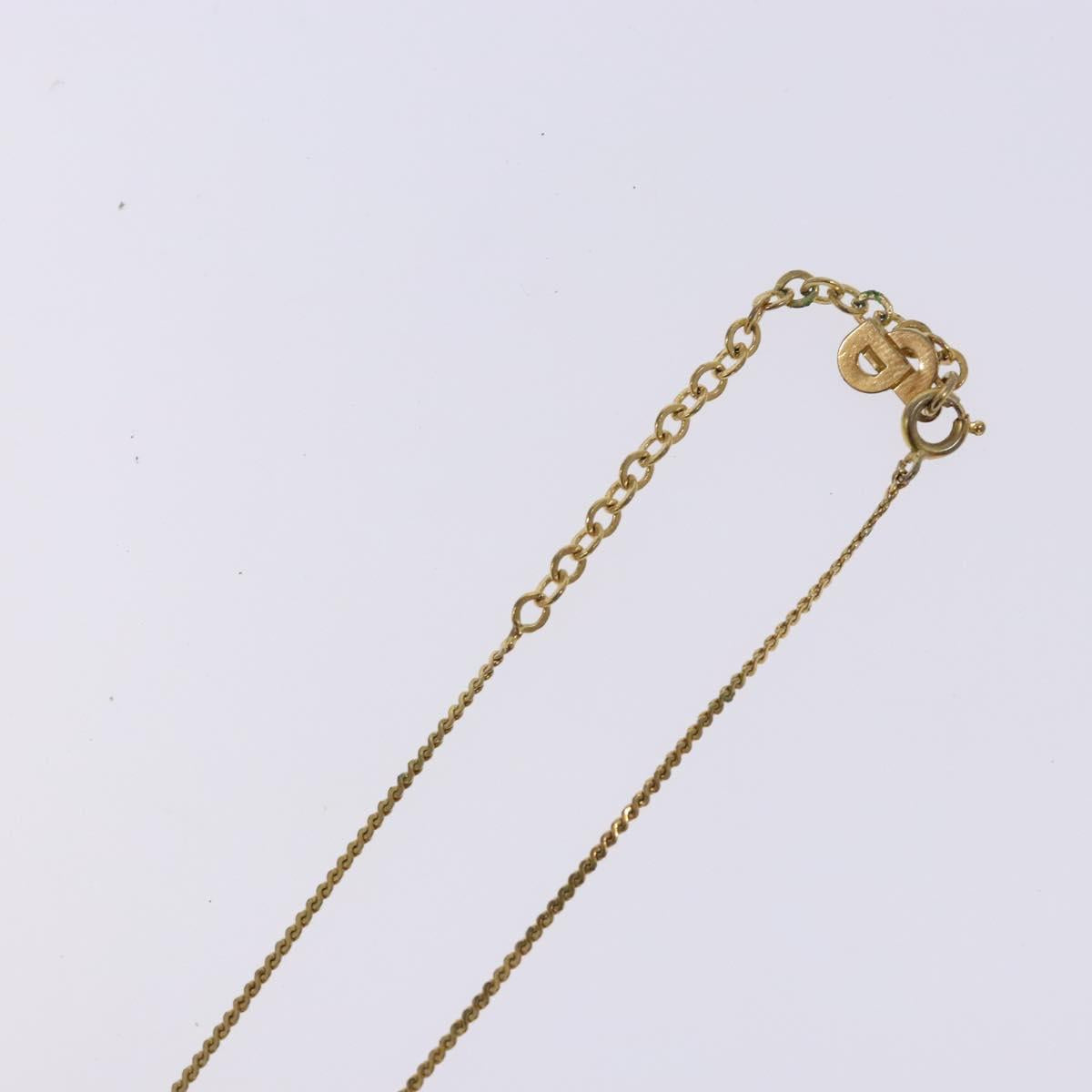 Christian Dior Necklace metal Gold Auth sw1372