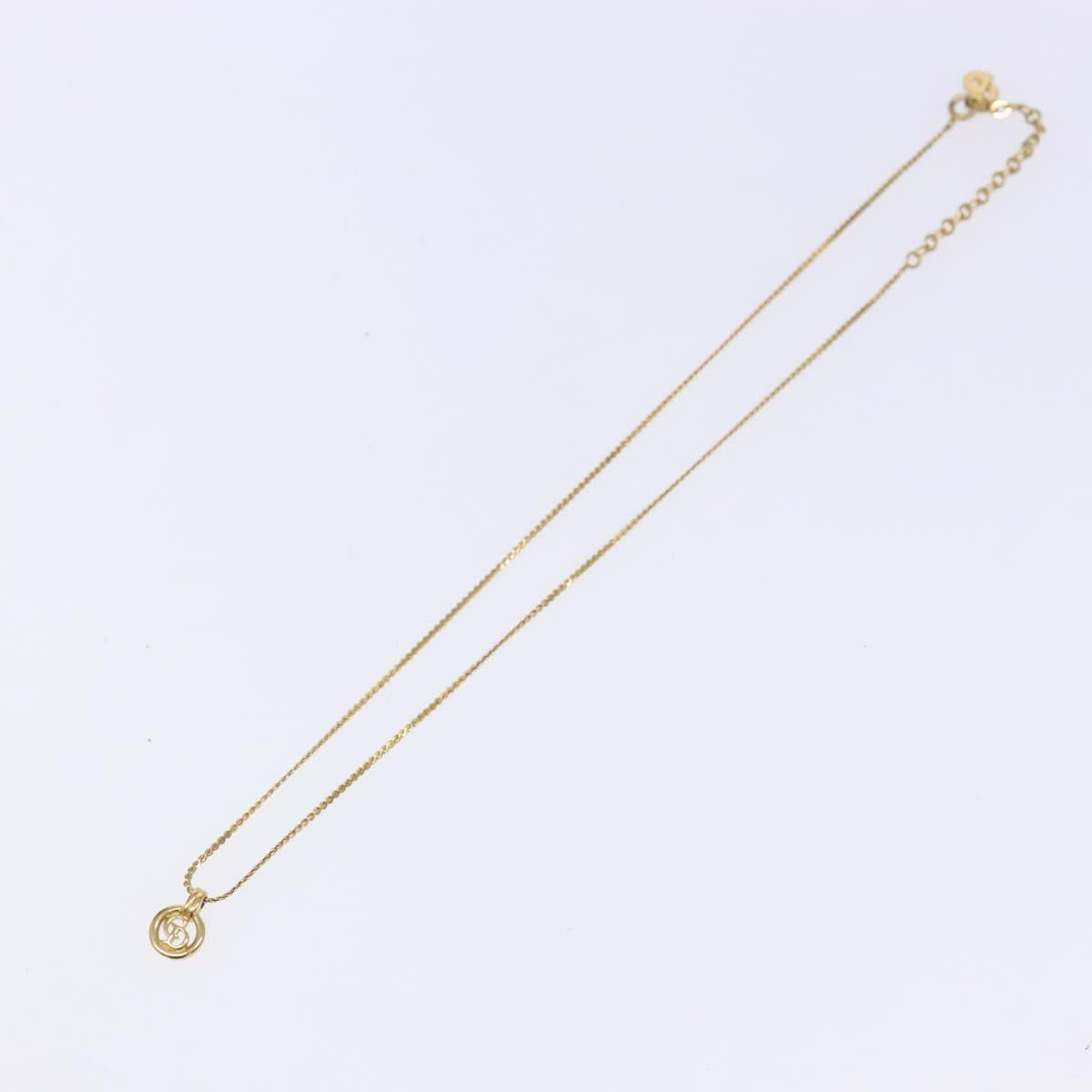 Christian Dior Necklace metal Gold Auth sw1372