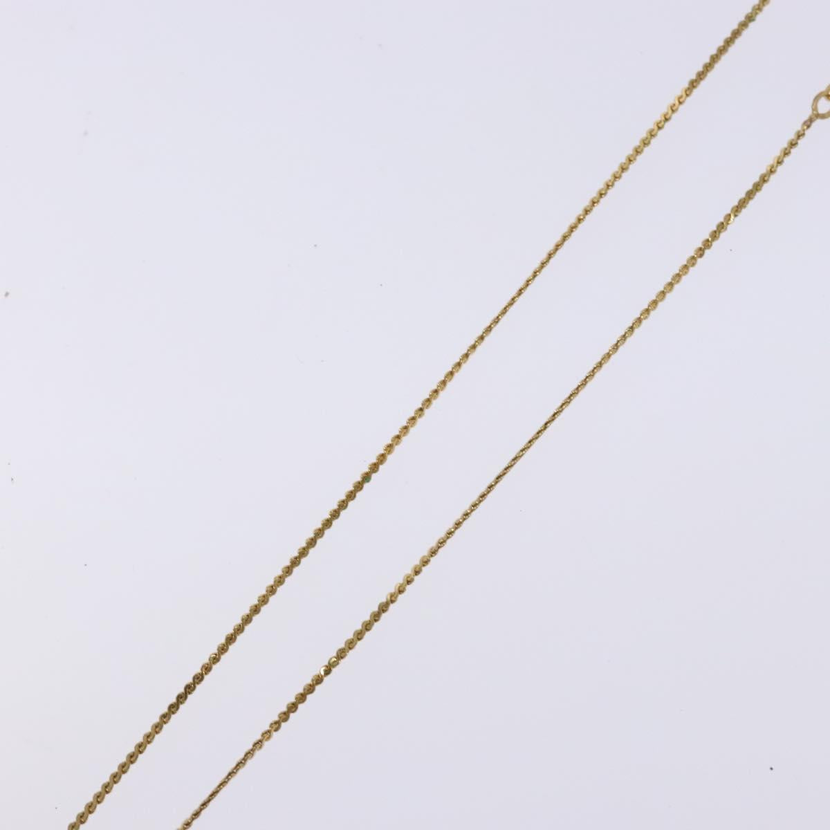 Christian Dior Necklace metal Gold Auth sw1372