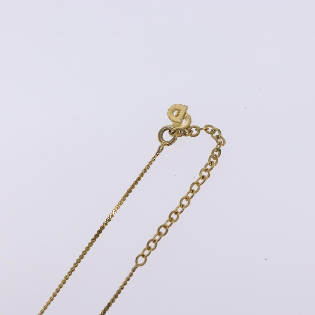 Christian Dior Necklace metal Gold Auth sw1372