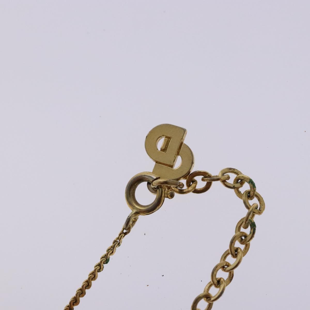 Christian Dior Necklace metal Gold Auth sw1372