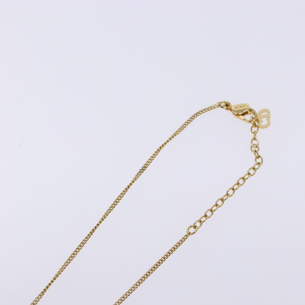 Christian Dior Necklace metal Gold Auth sw1373