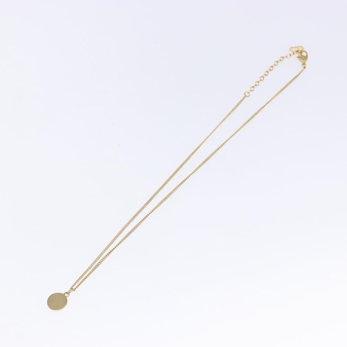 Christian Dior Necklace metal Gold Auth sw1373