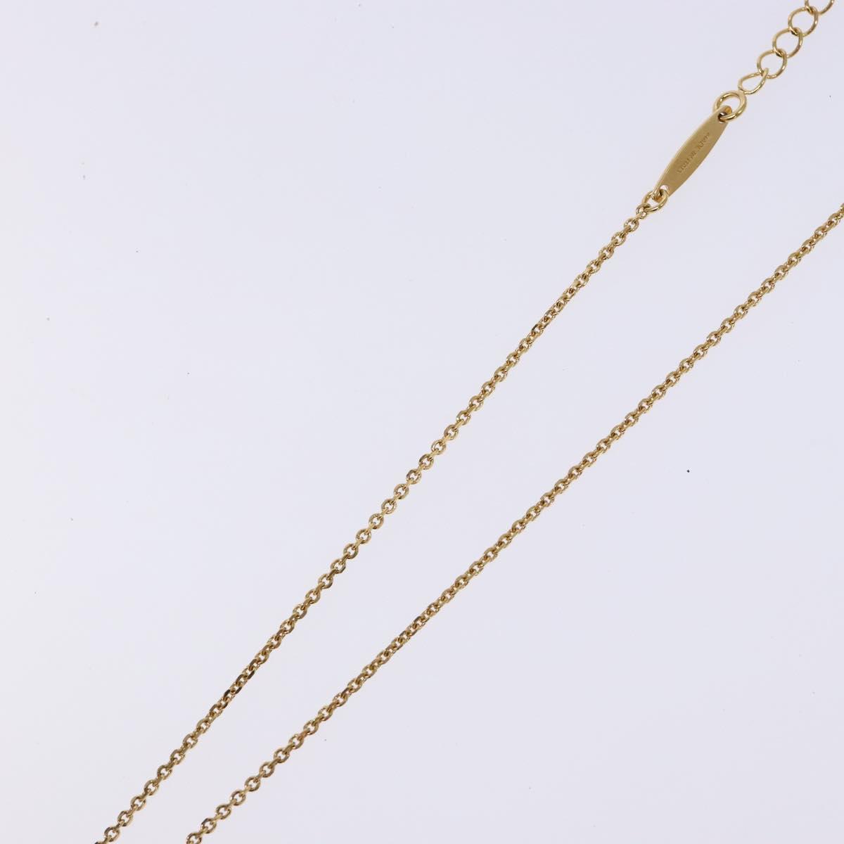 Salvatore Ferragamo Gancini Necklace metal Gold Tone Auth sw1386M