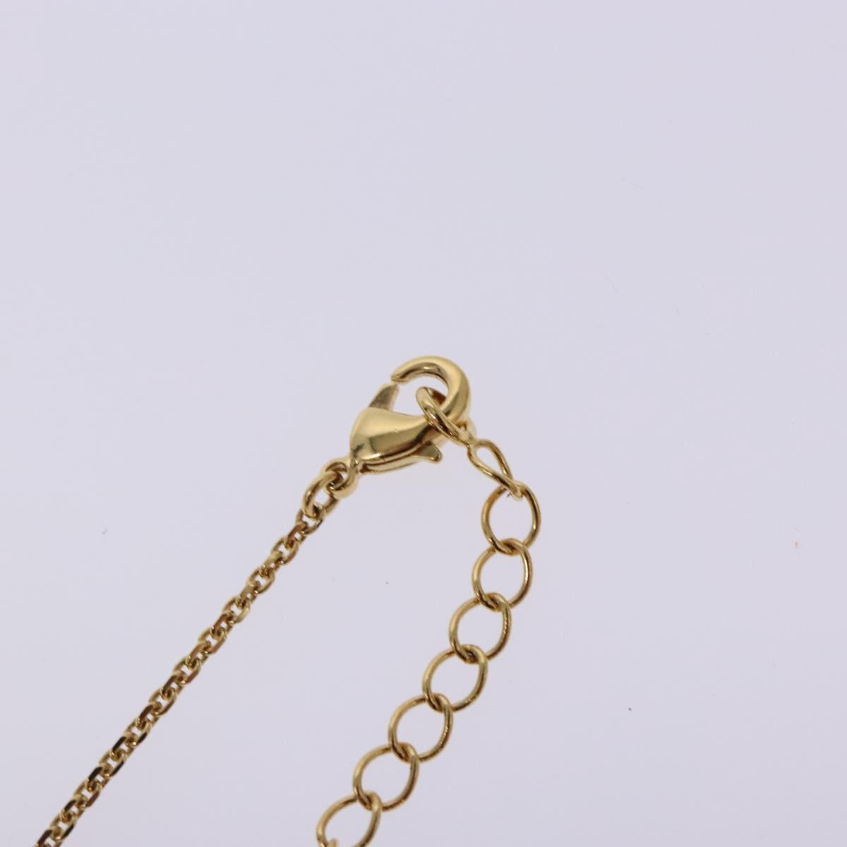 Salvatore Ferragamo Gancini Necklace metal Gold Tone Auth sw1386M