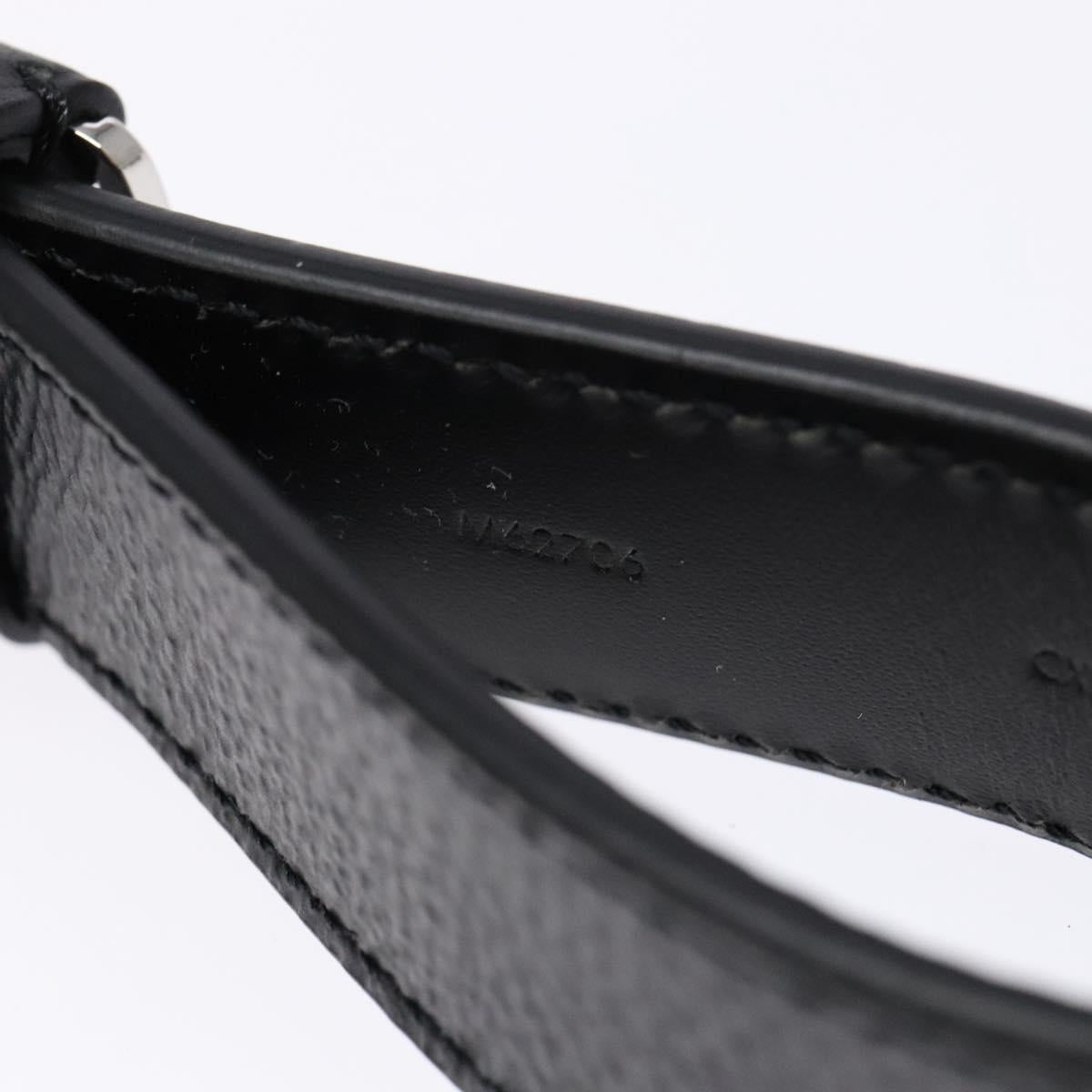 LOUIS VUITTON Damier Graphite LV Dragonne Key Ring M62706 LV Auth sw1392M