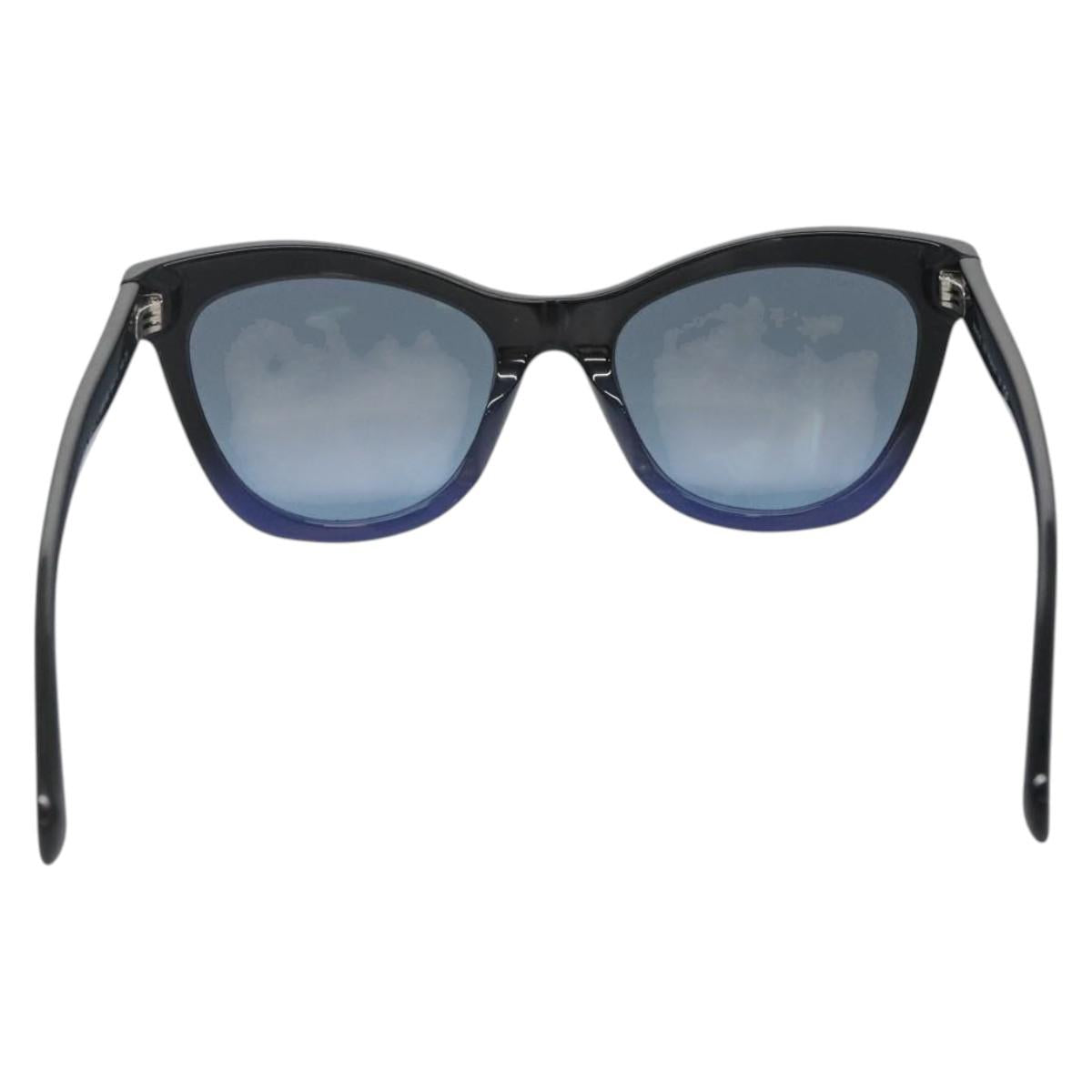 CHANEL Sunglasses plastic Black CC Auth sw1395V